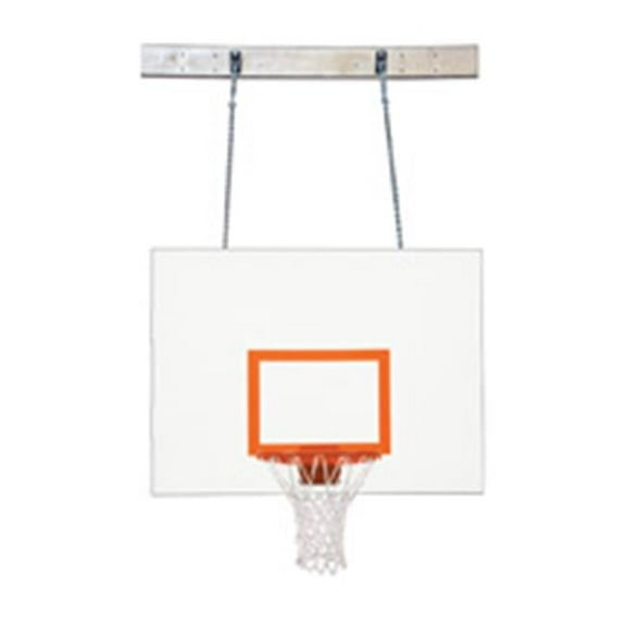 SuperMount46 Aggressor Steel Wall Mounted Basketball System, Royal Blue