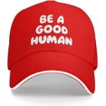 thumbnail image 1 of Be A Good Human Baseball Cap Golf Dad Hat Adjustable Classic Men Women Black, 1 of 8