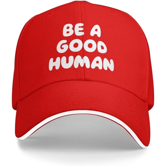 Be A Good Human Baseball Cap Golf Dad Hat Adjustable Classic Men Women Black