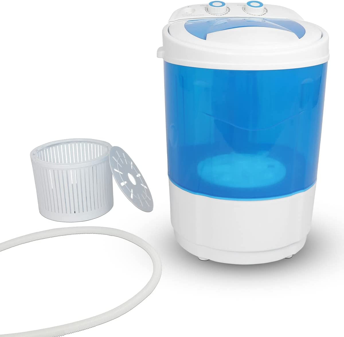 TABU Mini Portable Washing Machine with Spiner Basket, 7.7lbs Mini