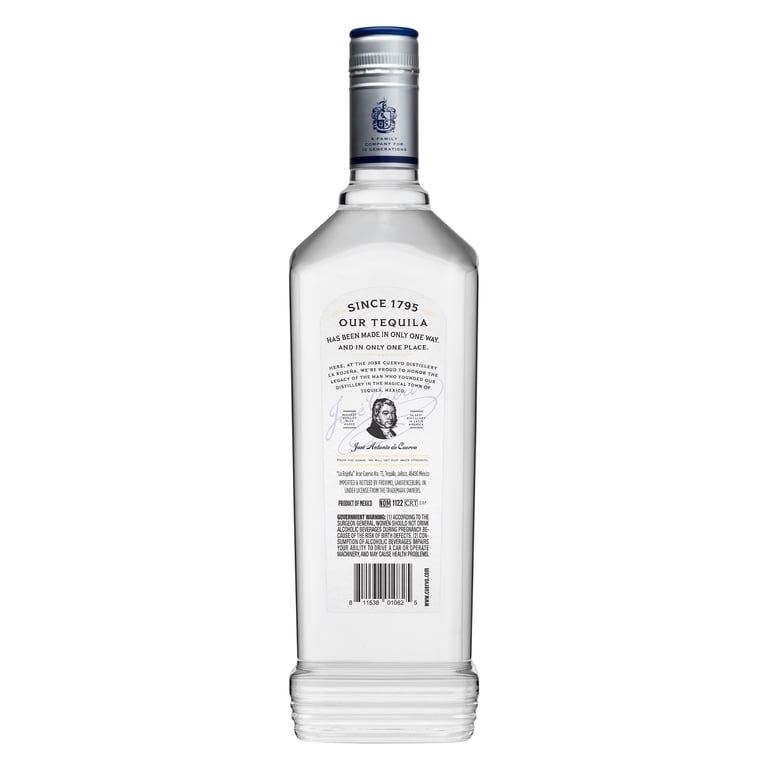 Jose Cuervo, Silver Tequila, 1 L Glass Bottle, 40% ABV - Walmart.com