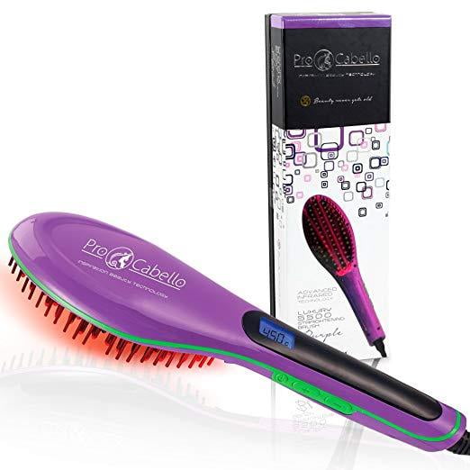 cabello hair straightening brush
