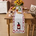 thumbnail image 2 of Red Gnomes Valentine's Day Table Runner 72 Inches, Love Heart Roses Vintage Bed Runner Dresser Scarves Tabletop for Indoor Outdoor Parties/Ceremony/Banquet, 14" x 72", 2 of 8