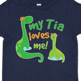 thumbnail image 4 of Inktastic My Tia Loves Me Dinosaur Boys Toddler T-Shirt, 4 of 5
