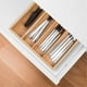 thumbnail image 3 of Organizador de Cajones de Bambú para Utensilios, Extensible, Natural, con Separadores de Cajones y Bandeja de Madera Ajustable para Cubiertos., 3 of 5