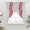 Red, variant on Spring Flowers Swag Curtains for Kitchen/Bedroom/Living Room, Botanical Floral Eucalyptus Leaves Grey Plaid Scalloped Curtains 63 Inch Long, Window Swag Topper Curtains Valances 2 Panels Set 36"x63"