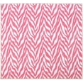 thumbnail image 1 of Animal Collection Custom Size Animal Print Area Rug for Living Room, Dining Room, Kitchen, Bedroom, Kids, Zebra Light Pink - 6' Square, 1 of 1