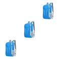 thumbnail image 1 of kurtrusly 1/2/3/5 Nylon Waterproof And Durable Camping Hiking Backpack For Convenient Travel Making Easy To Fold BLUE 3PCS, 1 of 6