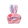 thumbnail image 2 of Tarmeek Easter Bunny Ear Cat Dog Hat, Easter Decor Knit Handmade Crochet Cat & Dog Headwear, Warm Soft Elastic Adjustable Pet Hat Easter Decorations for Small Medium Cat & Dog, 2 of 8