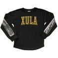 thumbnail image 2 of Girls Youth Gameday Couture  Black Xavier University of Louisiana Gold Rush Guess Who's Back Long Sleeve T-Shirt, 2 of 3
