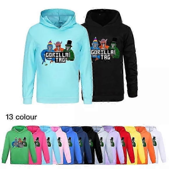 New Boys Girls Casual Hoodie Gorilla Tag teenager Long Sleeve Hooded Sweatshirt Tops