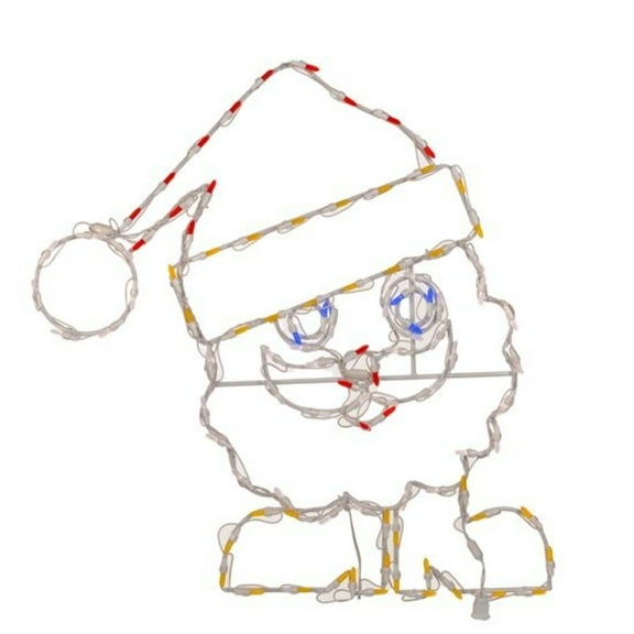 CC Christmas Decor LED Lighted Nicholas with Boots Outdoor Christmas Decoration - 33.5"