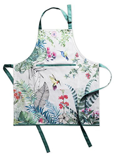 27.50x31.50 Maison d' Hermine ia 100% Cotton 1 Piece Kitchen Apron with an Adjustable Neck & Hidden Centre Pocket with Long Ties for Women Men Chef
