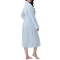 thumbnail image 4 of UVN Fleece Robes for Women Winter Plush Long Bathrobes Soft Cozy Fluffy Premium Sleepwear Housecoats, 4 of 9