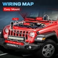 thumbnail image 4 of 12 inch LED Light Bar Kit with 5 Pin Rocker Switch Wiring Harness Triple Row Flood Spot Combo Off Road Driving Fog Lights LED Bar Work Lights for Trucks UTV ATV Tractor Golf Cart Boat, 4 of 9