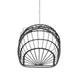 thumbnail image 5 of Faitaliicy Egg Swing Chair Without Stand Rattan Hanging Chair With Cushion And Pillow Foldable Hammock Chair Basket Chair Lounging Chair With Ceiling Hook For Indoor Outdoor Bedroom Patio Garden, 5 of 7