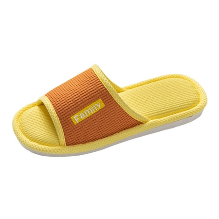 

nsendm Female Shoes Adult Winter House Slippers for Women Indoor Outdoor Shoes Ladies Slides Cute Slippers Womens Slippers with Soles Size 8 Orange 7.5