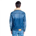 thumbnail image 3 of Chamarra Oggi 2241605, Caballero, Mezclilla Rigida, Corte Slim, color Azul Medio. Oggi Jeans CHAM2241605, 3 of 5