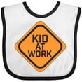 thumbnail image 3 of Inktastic Kid at Work Construction Sign Boys or Girls Baby Bib, 3 of 4