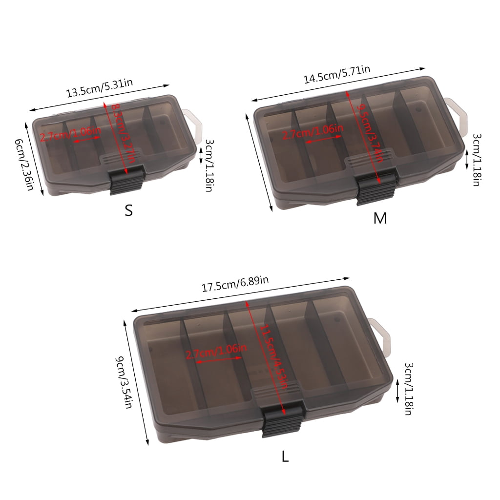 5 Compartment Fishing Tackle Box Lures Baits Box Organizers Tackle Storage Case - Walmart.com 5 Compartment Fishing Tackle Box Lures Baits Box Organizers Tackle Storage Case - Walmart.com