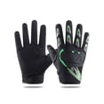 thumbnail image 1 of Jumpingount 1 par de guantes de ciclismo de tela para hombre, elegante, transpirable, ajustable, repuesto para motociclismo, antideslizante, guante guantes y mitones Verde negro, 1 of 6