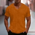 thumbnail image 2 of Dagugfen Plus Size T Shirts for Men Short Sleeve V Neck Loose Fitted Basic Tee Shirt Tops Daily Tops S-5XL, 2 of 9