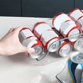 thumbnail image 4 of Organizador dispensador de bebidas de 3 piezas para refrigerador, contenedor de almacenamiento de latas altas y delgadas de plástico transparente, 4 of 7