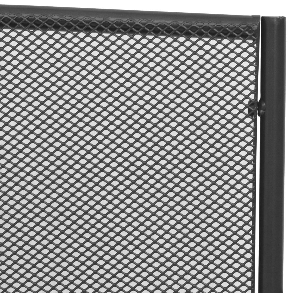 Kepooman 42.5" Outdoor Patio Garden Mesh Designed Bench with Backrest, Gray Kepooman 42.5" Outdoor Patio Garden Mesh Designed Bench with Backrest, Gray