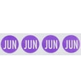 thumbnail image 2 of Purple June Months of the Year Circle Stickers | 0.75" Inch Round | 500 Pack, 2 of 2