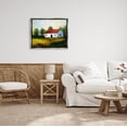thumbnail image 2 of Stupell Industries Countryside Meadow Cottage Landscape Painting Luster Gray Floating Framed Canvas Print Wall Art, Design by Ziwei Li, 2 of 6