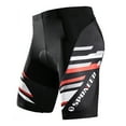 thumbnail image 1 of Sponeed Mens Bike Shorts Padded Breathable Absorbent Cycle Pants Red XXL, 1 of 3