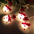 thumbnail image 3 of AnuirheiH Snowman Christmas Tree LED Garland Garland Lights Snowflakes String Lights Hang, 3 of 5