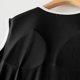 thumbnail image 5 of Camisón largo con tirantes para mujer, pijama de talla grande, vestido de casa para mujer, vestido de pijama corto con almohadilla para el pecho, estilo fino, camiseta sin mangas integrada, camisón de, 5 of 6