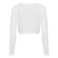 thumbnail image 2 of Awdis Womens Long-Sleeved Crop T-Shirt, 2 of 3