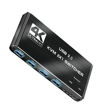 HDMI USB KVM Switch Dual HDMI Inputs, 4K Resolution, USB 3.0 Ports for PC Sharing Efficient Device Management for Multiple Systems