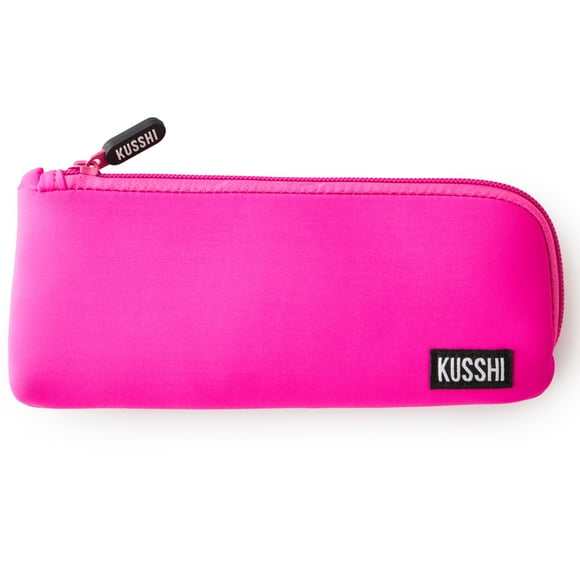 Estuche para lápices KUSSHI, de neopreno, con cierre, para brochas de maquillaje