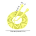 thumbnail image 3 of Jump Rope for Fitness - Adjustable Speed Rope Skipping Rope, Knot--Free PVC Long Jump Rope with Non-Slip Handles, Workout Cardio Endurances for Men, Kids and Women (Yellow), 3 of 6