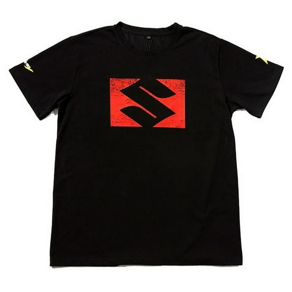 D'Cor Visuals Suzuki Bold Mens Short Sleeve T-Shirt Black XXL