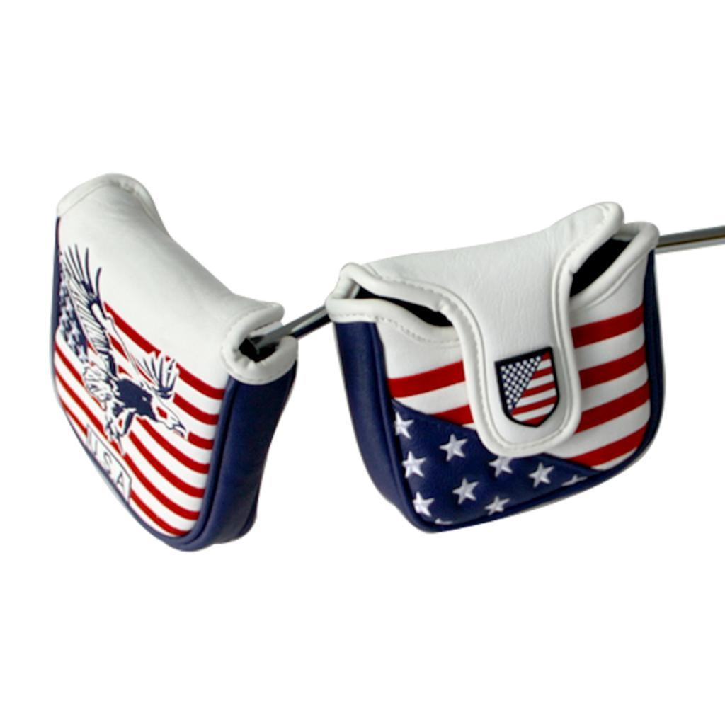 funtasica Golf Putter Cover Blade Putter Headcover Golf Club Putter Head Covers Magnetic Closure Leather For Smaller Mallet Putters