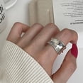 thumbnail image 4 of Anillo de Plata para Mujer Ins Fashion Hollow Line Geometric Ring Jewelry Decoration, 4 of 7