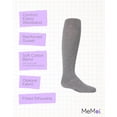 thumbnail image 3 of MeMoi Girls Ultra-Soft Opaque Pima Cotton-Rich Mini-Ribbed Sweater Tights - Girls - Female, 2, Medium Gray, 3 of 12