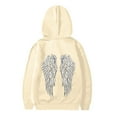 thumbnail image 3 of WOYY Toddler Girls Hoodie Wing Print Hooded Sweatshirt Girl's Casual Hoodies, Sizes 3-4T, 3 of 3