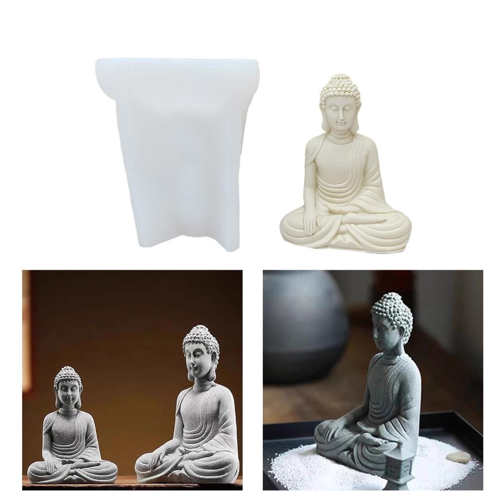 Osdhezcn Figures Mold Buddhas Shape Candle Moulds Soap Making Molds Hand-Making Supplies