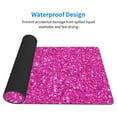 thumbnail image 4 of Bingfone Rose Red Glitter Large Gaming Mouse Pad,Extended Desk Mousepad With Stitched Edges,Non-Slip Base,Water Resist Keyboard Pad For Gamer, Office & Home, 29.5 X 16 In, 4 of 9