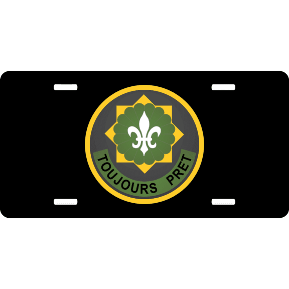 U.S. Army 2nd Armored Cavalry Regiment License Plate