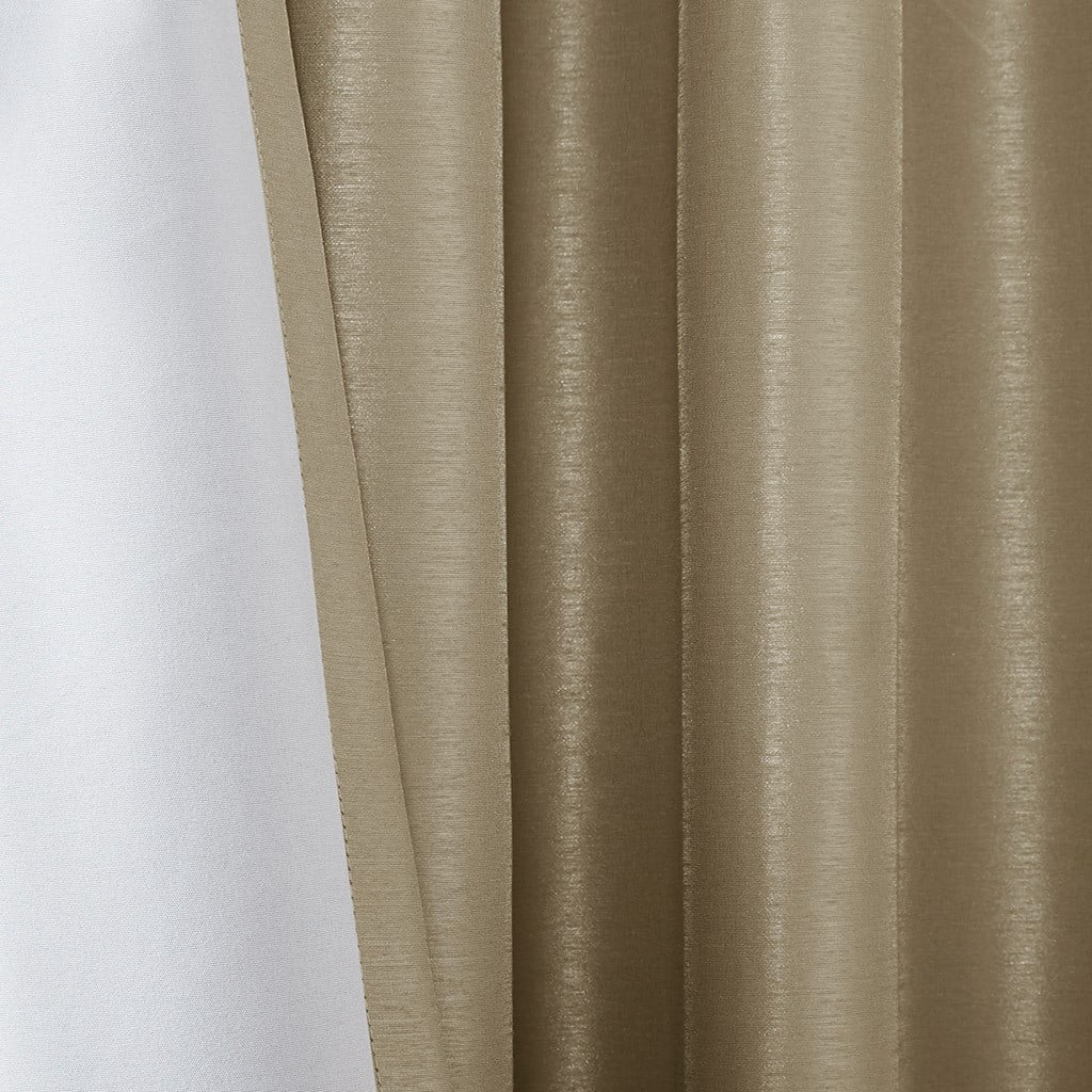 MAYEERTY 50x84" Blackout Twist Tab Window Curtain Panel - Bronze