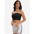 thumbnail image 5 of Womens Tube Tops Strapless Crop tops Basic Backless Sleeveless Bandeau Cute Summer Outfits Sexy Solid Tops, 5 of 6