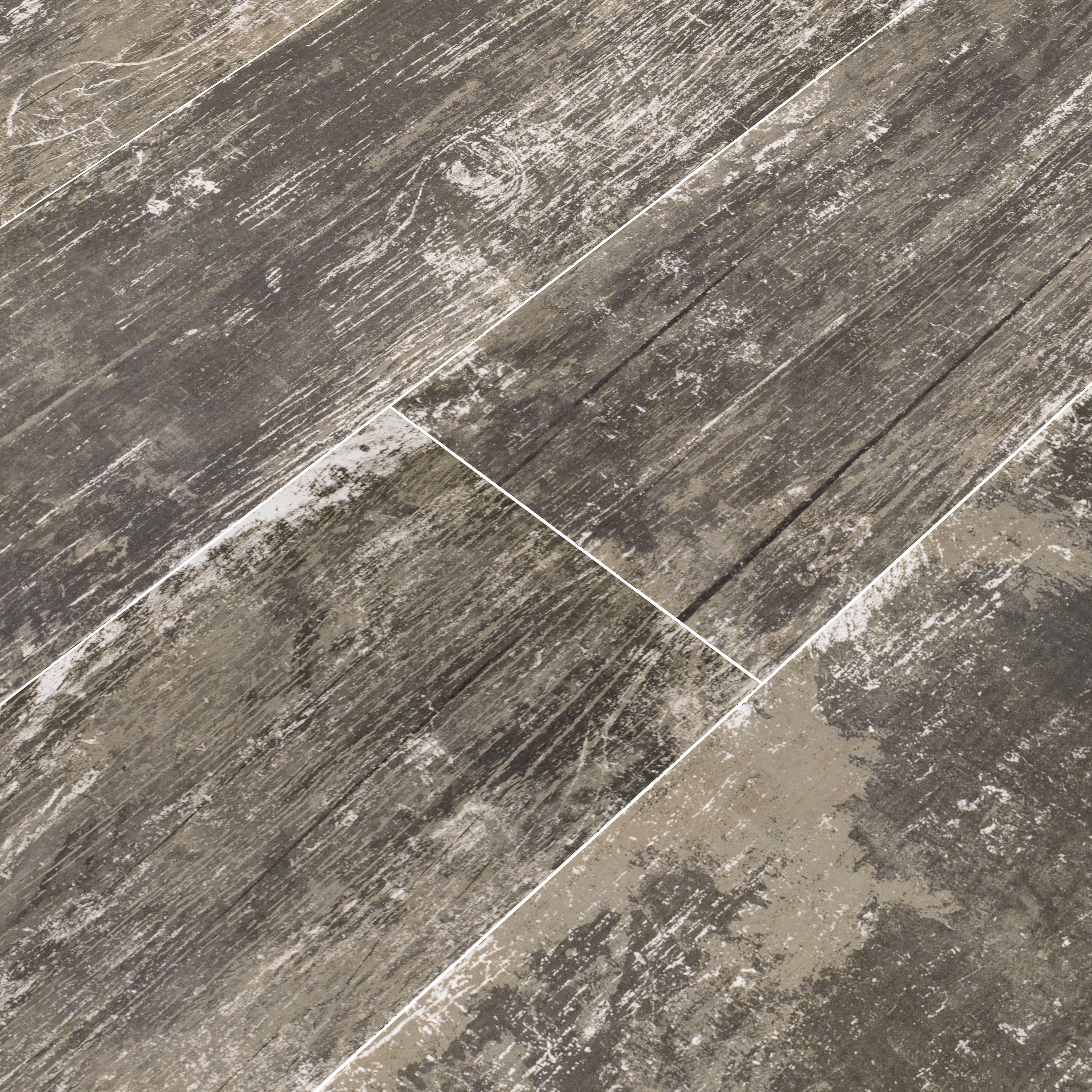 Vintage Silver 8 in. x 36 in. Glazed Porcelain Floor and Wall Tile (14 sq. ft. /case)