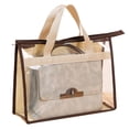 thumbnail image 2 of Visland Transparent Dustproof Large Capacity Storage Bag Organizer Holder Handbag Pouch, 2 of 8