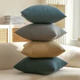 thumbnail image 3 of Nmkwnr Set of 2 Linen Throw Pillow Covers Decorative Square Pillow Case Soft Pillowcases for Sofa, Couch, Bedroom, Living Roomh, 20x20 Inch, 3 of 9